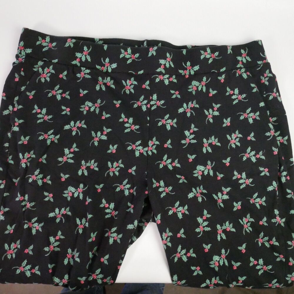 Torrid Size 3 Full Lenght Signature Waist Pokcet Legging Holly Ditsy Rich Black - Picture 3 of 11